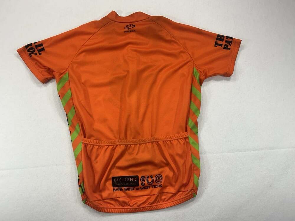 Primal Chihuahuan Desert Bike Fest Big Bend Cycling Jersey Men's Orange Lg